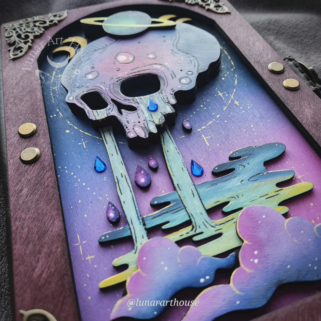 Sad Skull Hidden Key Journal