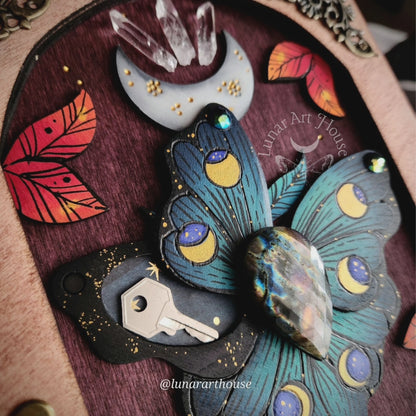 Autumn Luna Moth Hidden Key Journal Made to Order