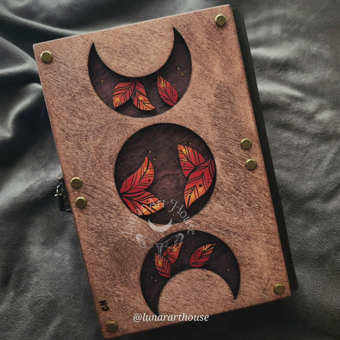 Autumn Luna Moth Hidden Key Journal Made to Order