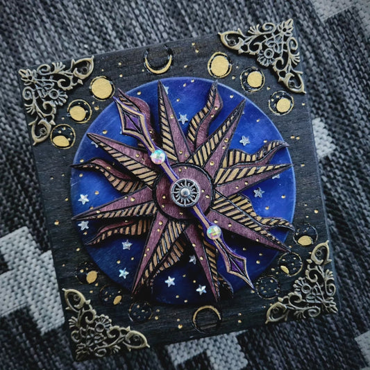 Celestial Compass Hidden Key Box Made to Order