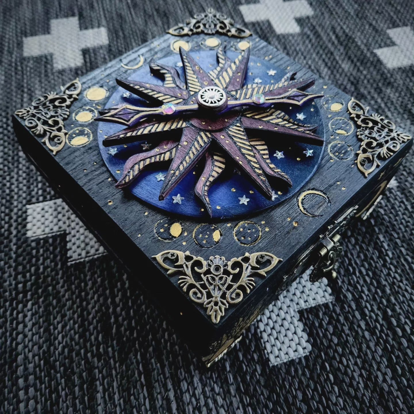 Celestial Compass Hidden Key Box Made to Order