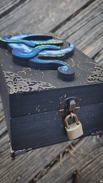 Snake and Moon Hidden Key Box Printed Edition