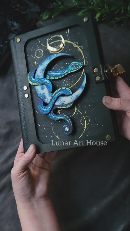 Snake and Moon Hidden Key Journal Printed Edition