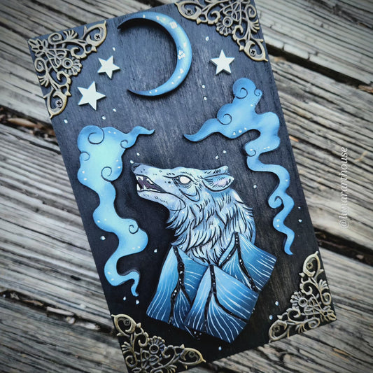 Night Wolf Hidden Key Box