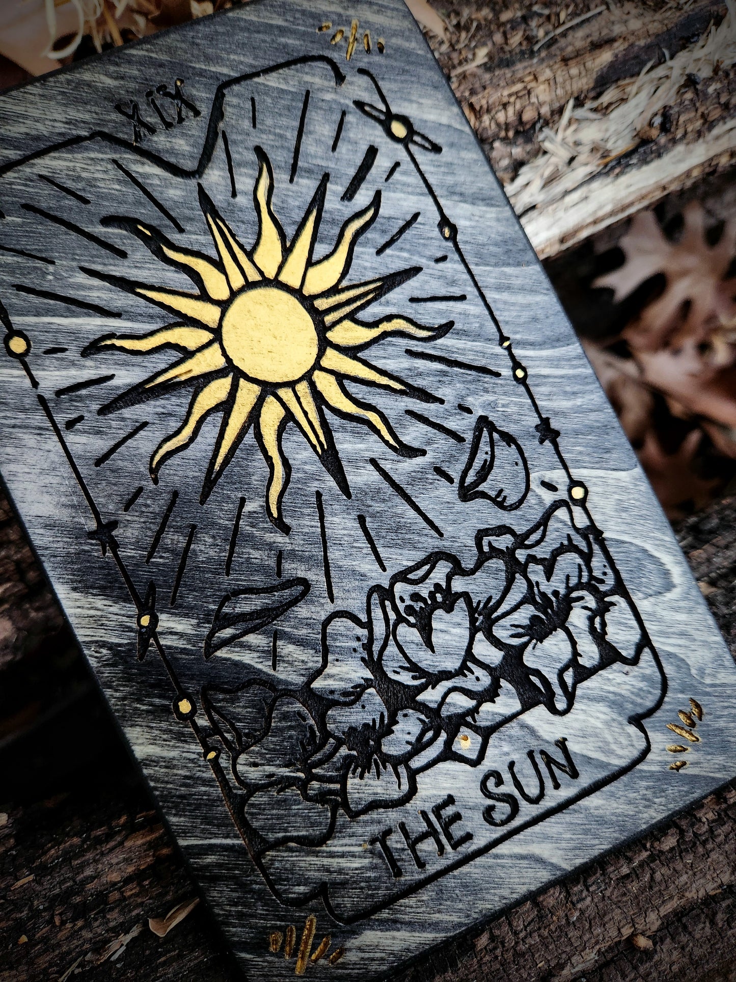 Sun and Moon Tarot Card Plaques