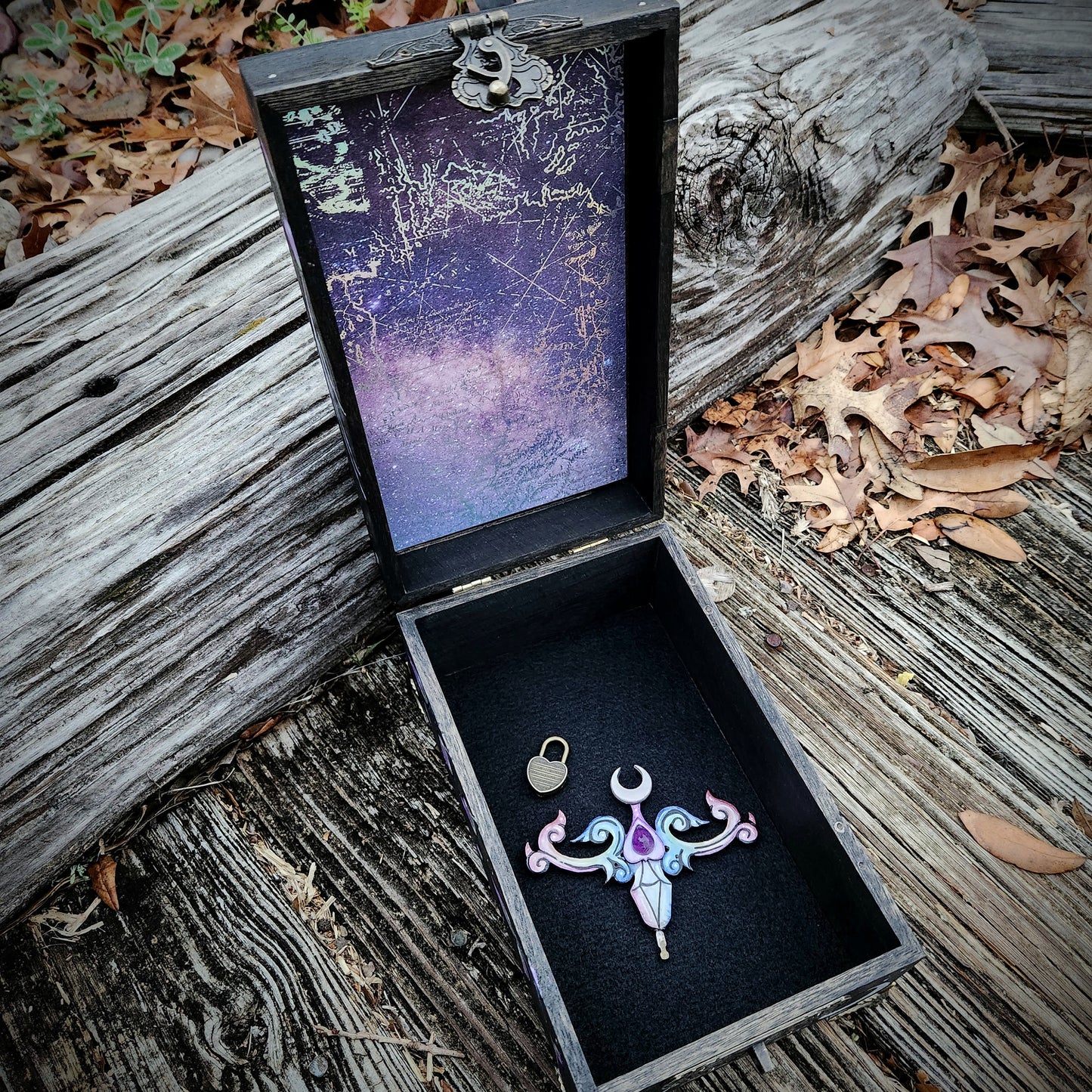 Amethyst Jade Moth Hidden Key Box Made to Order