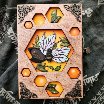 Bee Hidden Key Journal Made to Order